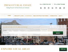 Tablet Screenshot of prescottazhomesearch.com